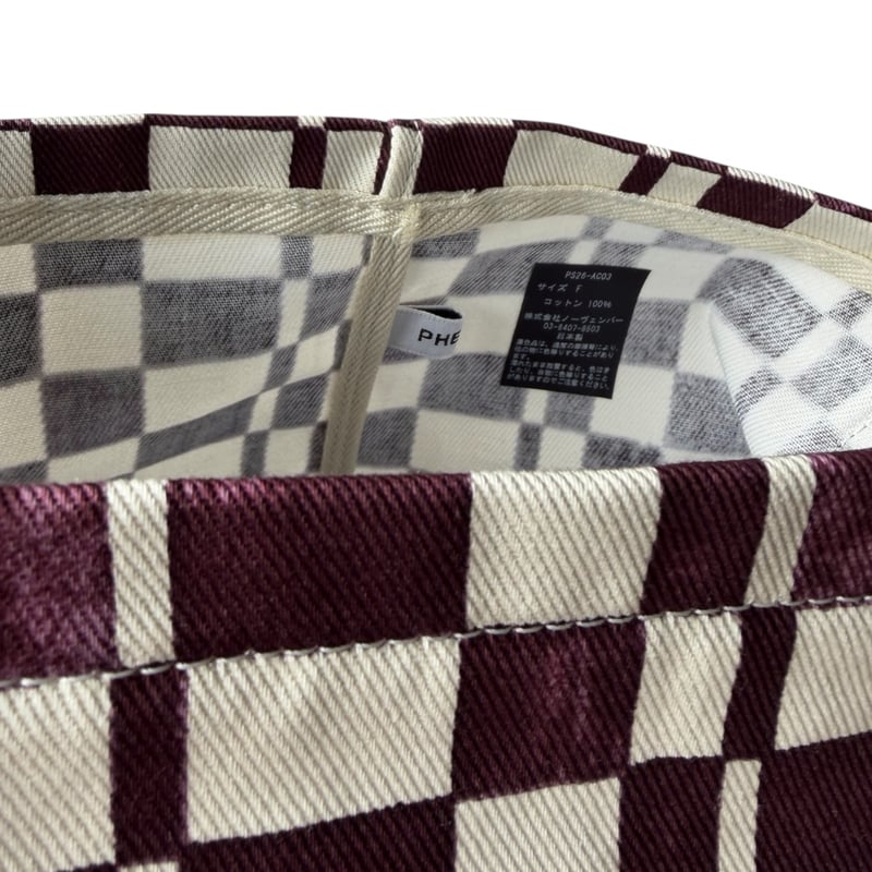 PHEENY / Checkered Bucket Tote Bag | FLUTTER