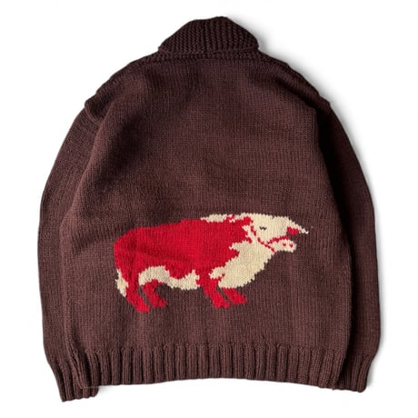 RELAXFIT / Zipup Cowichan sweater ”Texas”