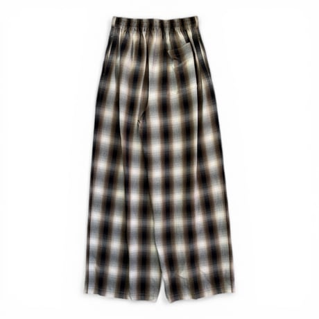 PHEENY / Rayon ombre check gathered pant