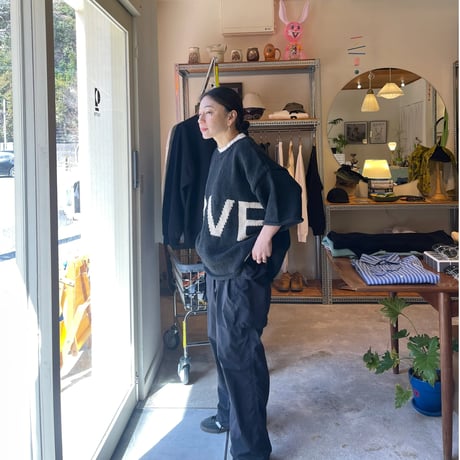MacMahon Knitting Mills / BIG-S/S Crew Neck Knit-LOVE