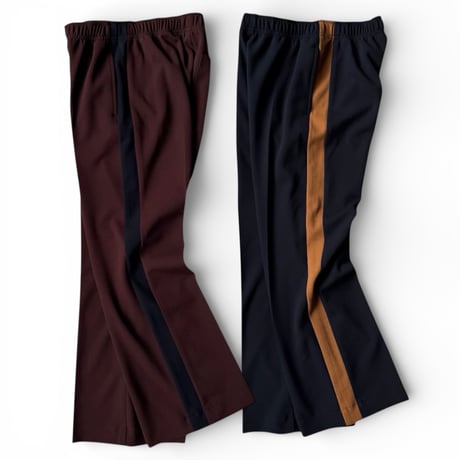PHEENY / Georgette Kersey Side-stripe Flare Pants