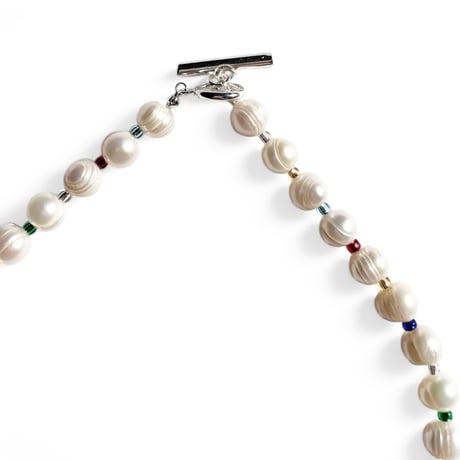 ROSETTAPRAYER / Pearl Beads Toggle Necklace