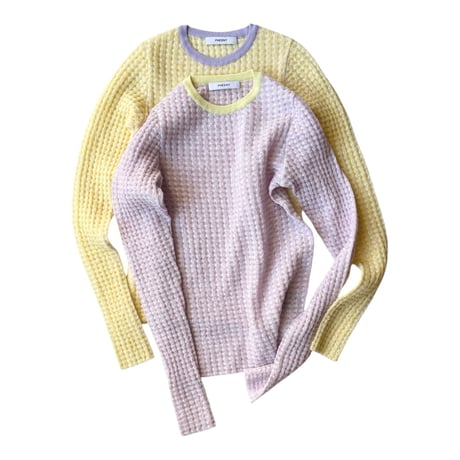 PHEENY / Check Jacquard Knit L/S