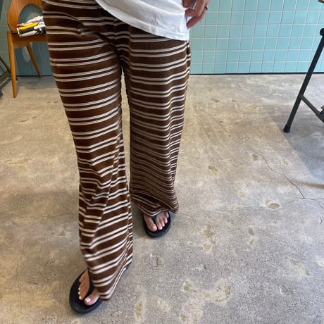PHEENY / Velvet border wide pants
