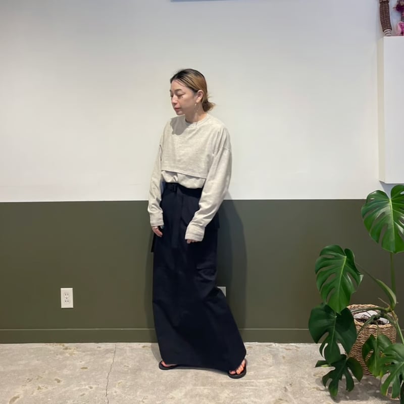 PHEENY / Cotton nylon dump military skirt | FLU 