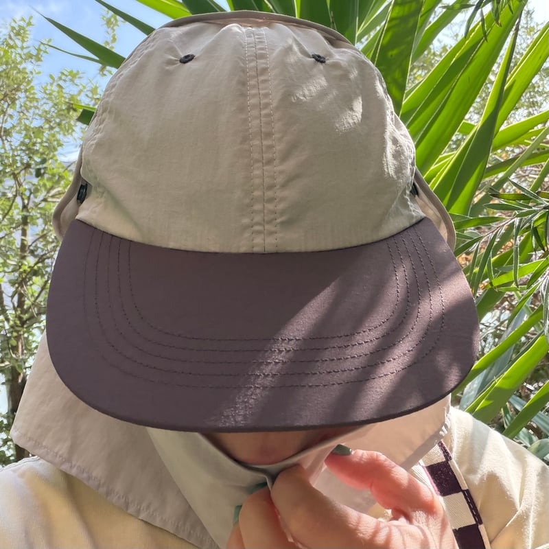 PHEENY×FLUTTER / Nylon taffeta cap with scarf 2