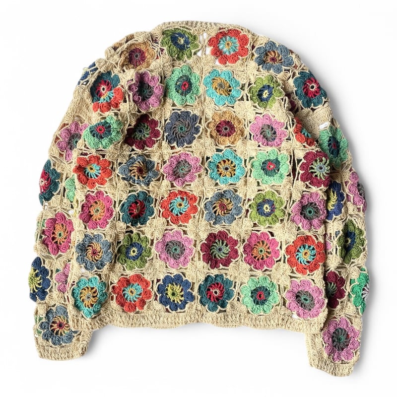 24ss MacMahon Knitting Mills 花 フラワー MacMahon Knitting Mills / Crochet Flower Cardig