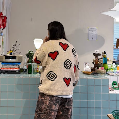 MacMahon Knitting Mills / Heart&Swirls Cardigan
