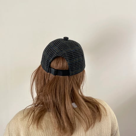 FLUTTER / 2WAY PONPON CAP Glen Check