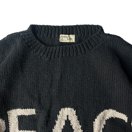 MacMahon Knitting Mills / BIG-S/S Crew Neck Knit-PEACE
