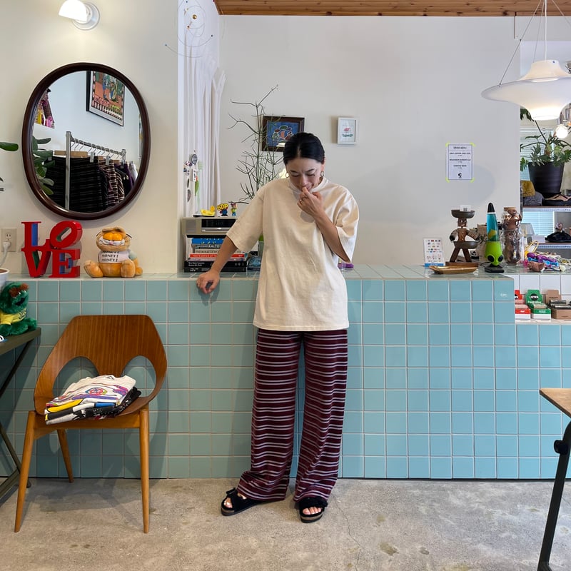 PHEENY / Velvet border wide pants | FLUTTER