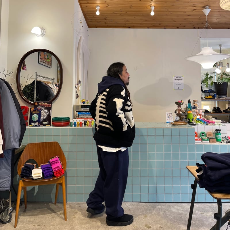 MacMahon Knitting Mills / Knit MA-1 BONE | FLUTTER