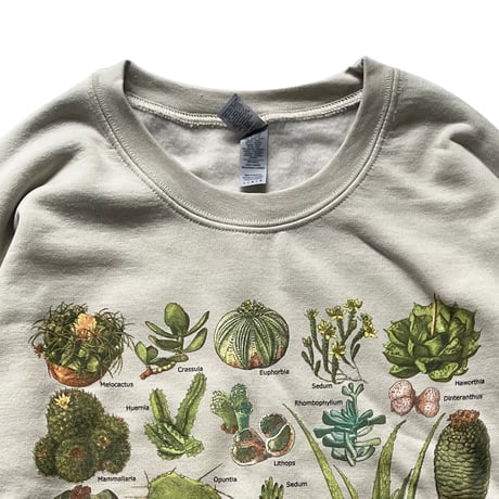 ATARAS SCREEN PRINTING /L/S Sweat "SUCCULENTS"