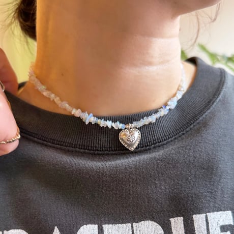 FLUTTER / Opal＆Karen Silver Choker