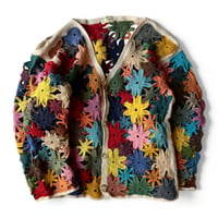 MacMahon Knitting Mills / Mix Flower Cardigan