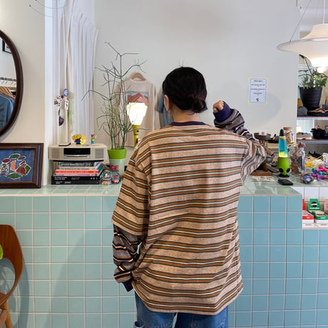 PHEENY / Multi border layered L/S