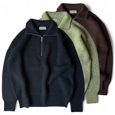 COMFORTABLE REASON / Harf Zip Knit