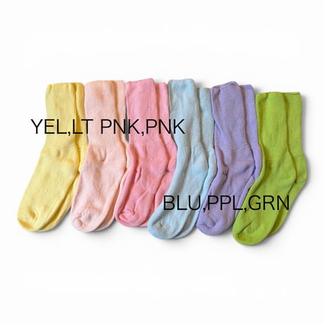THE RAILROAD SOCK / Therapeutic Crew_(3pair) Candy Colors