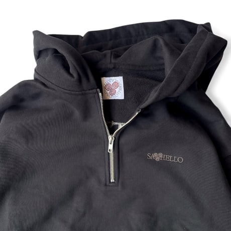 SAYHELLO / Slap Logo Harf-Zip Hoodie