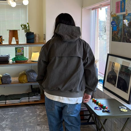 COMFORTABLE REASON / Pigment Coating Hooded Jacket