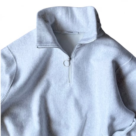 PHEENY / Athletic fleece half zip P/O short