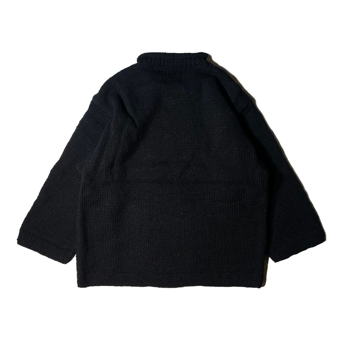 MacMahon Knitting Mills / Roll Neck Knit-Flower...