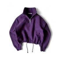 PHEENY / Athletic fleece half zip P/O short