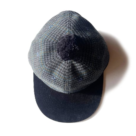 FLUTTER / 2WAY PONPON CAP Glen Check
