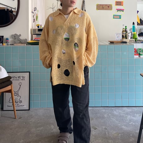 PHINGERIN / HOLE KNIT SKIPPER