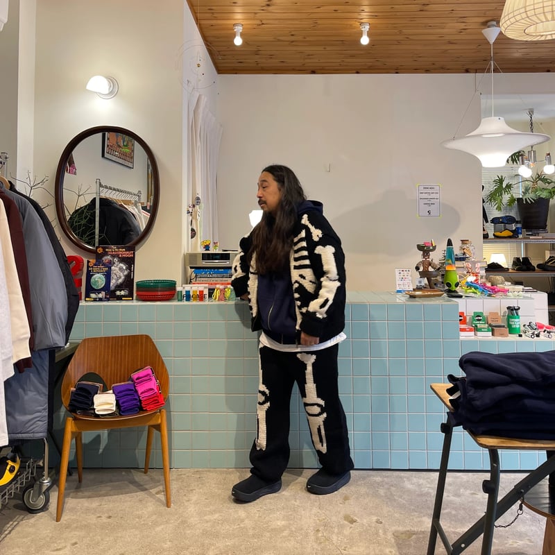 MacMahon Knitting Mills / Knit MA-1 BONE | FLUTTER