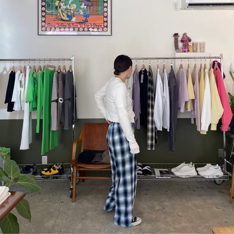 PHEENY / Cotton Shirring Cardigan