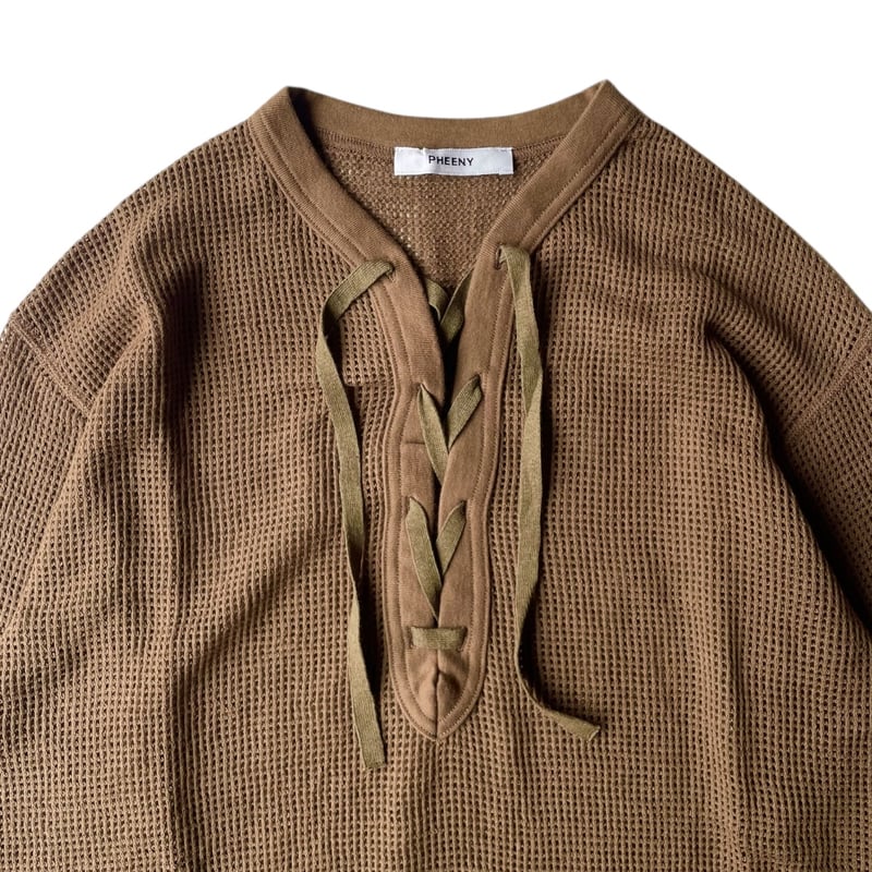 PHEENY / Basket mesh lace up L/S | FLUTTER