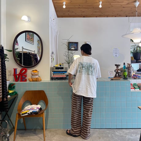 PHEENY / Velvet border wide pants