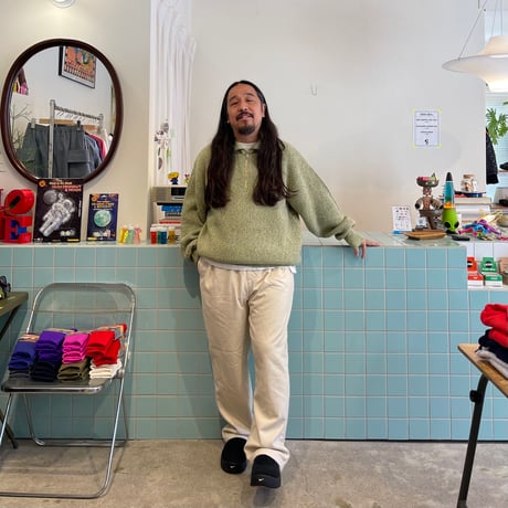COMFORTABLE REASON / Harf Zip Knit