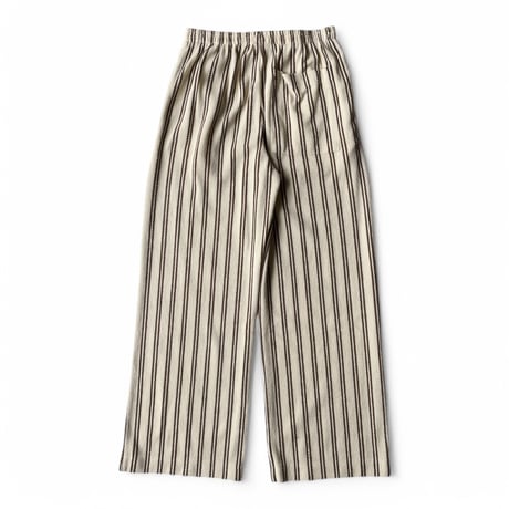 PHEENY / Cotton inray stripe pants with apron