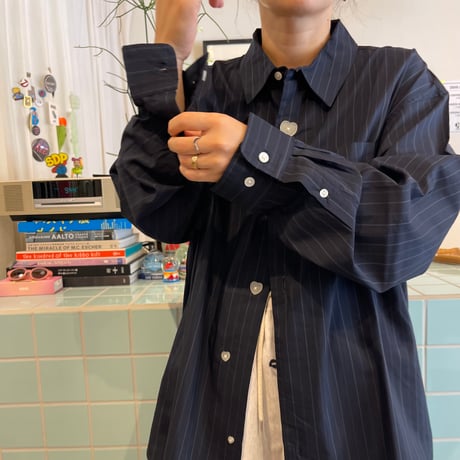 PHINGERIN / FLOATING HEART POPLIN SHIRT