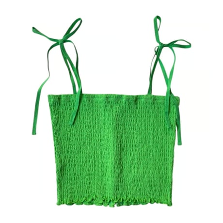 PHEENY / Cotton Shirring Camisole
