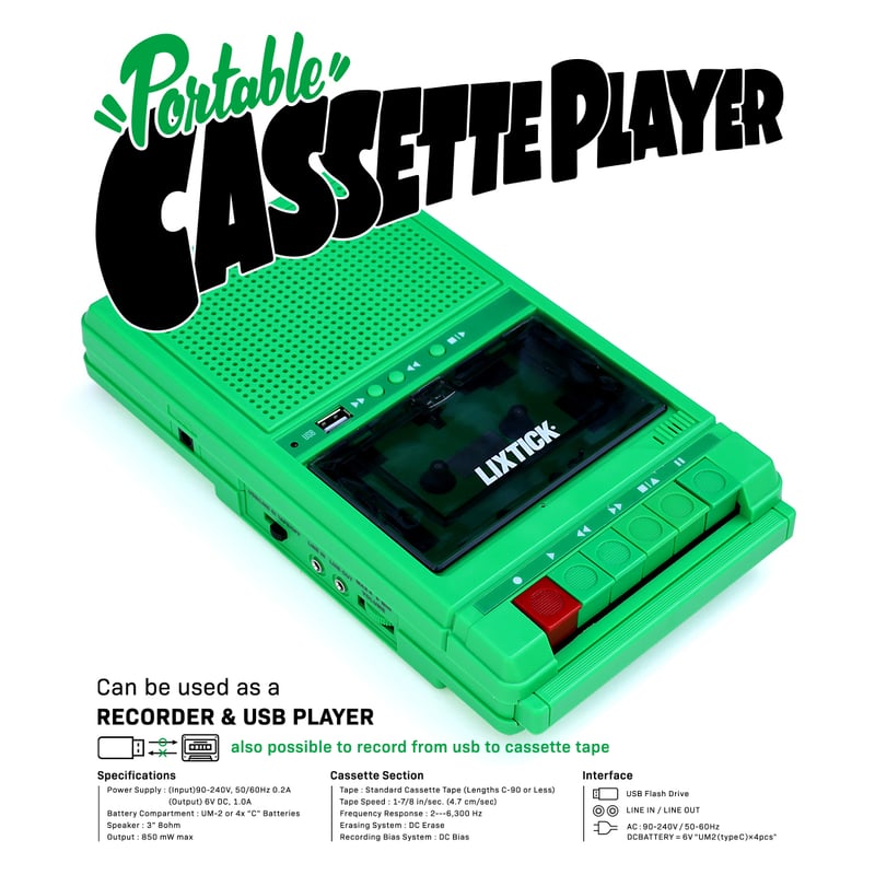 LIXTICK / PORTABLE CASSETTE PLAYER ('25) | FLUTTER