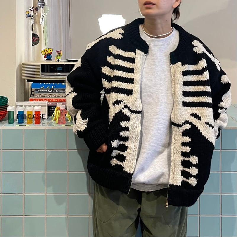 【激レア】MacMahon Knitting Mills knit MacMahon Knitting Mills / Knit MA-1 BONE | FLUTTER