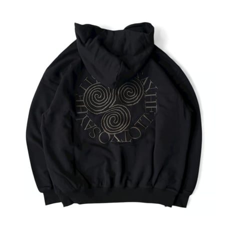 SAYHELLO / Slap Logo Harf-Zip Hoodie