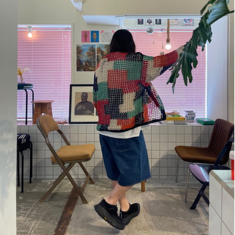 MacMahon Knitting Mills / Crochet Cardigan-Square