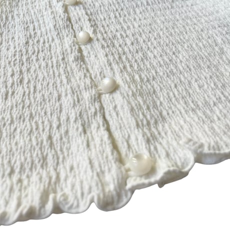 PHEENY / Cotton Shirring Cardigan