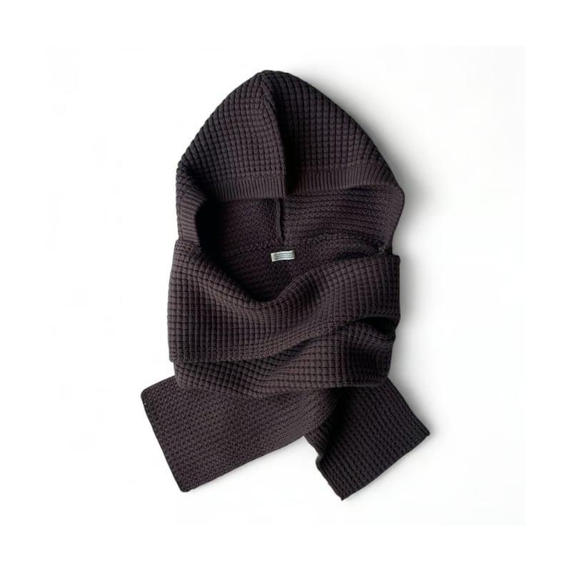 COMFORTABLE REASON / Waffle Hood Scarf | FLUTTER