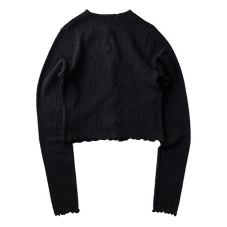 PHEENY / Cotton Shirring Cardigan