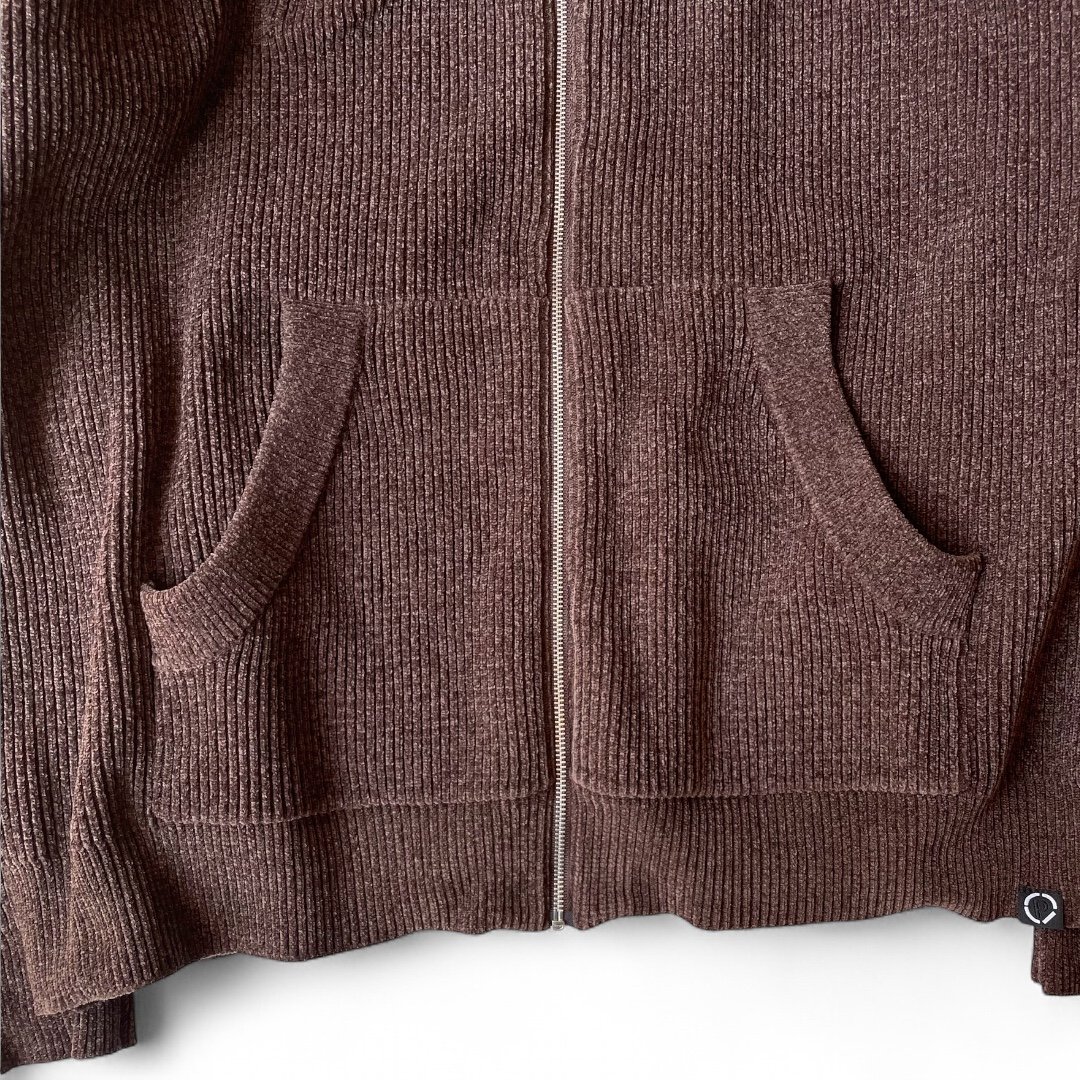 PHINGERIN / CORDY KNIT ZIP HOODIE | FLUTTER