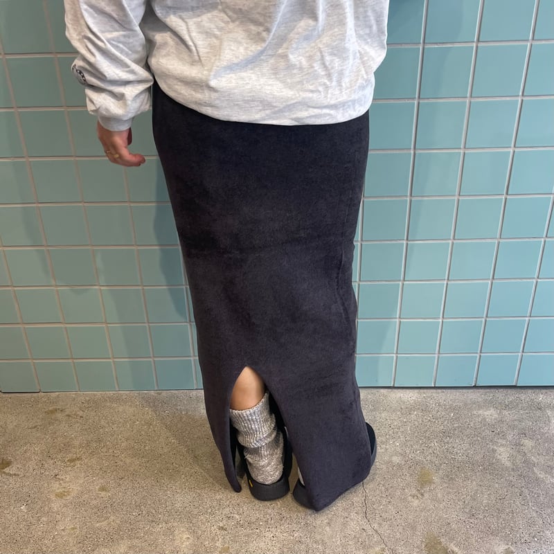 スカート PHEENY/LOOP YARN WHOLEGARMENT SKIRT PHEENY/LOOP YARN WHOLEGARMENT SKIRT (BLACK)