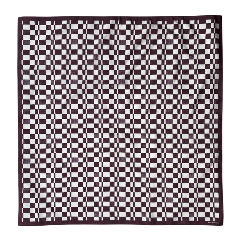 PHEENY / Cotton Silk Checkered Scarf | FLUTTER