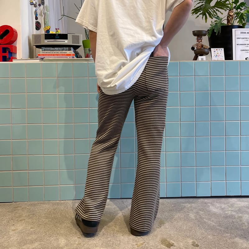 PHEENY / Multi border flared pants | FLUTTER