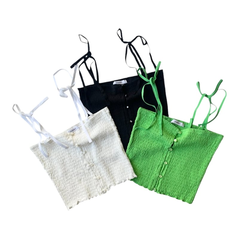 PHEENY / Cotton Shirring Camisole | FLUTTER