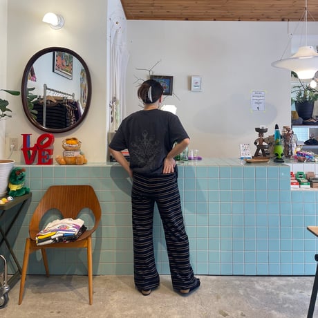 PHEENY / Velvet border wide pants